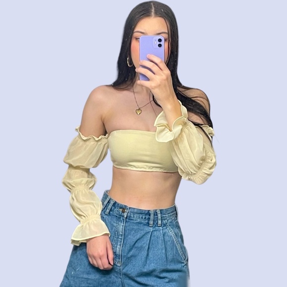 Reformation Tops - ItsAllWild Ivory Crop Top Size XS